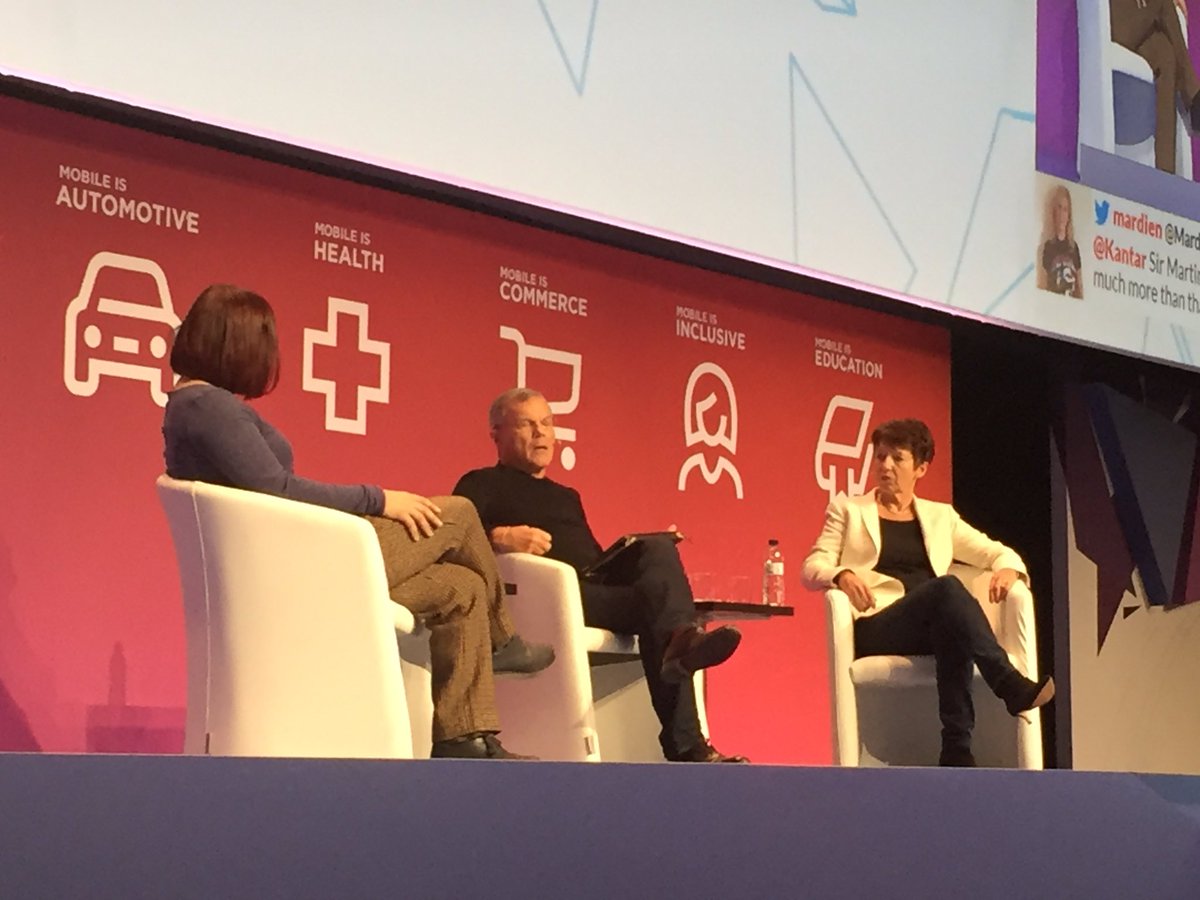 Martin Sorrell: "One of my biggest fears about mobile and the Internet is displacement of employment." #MWC16 
