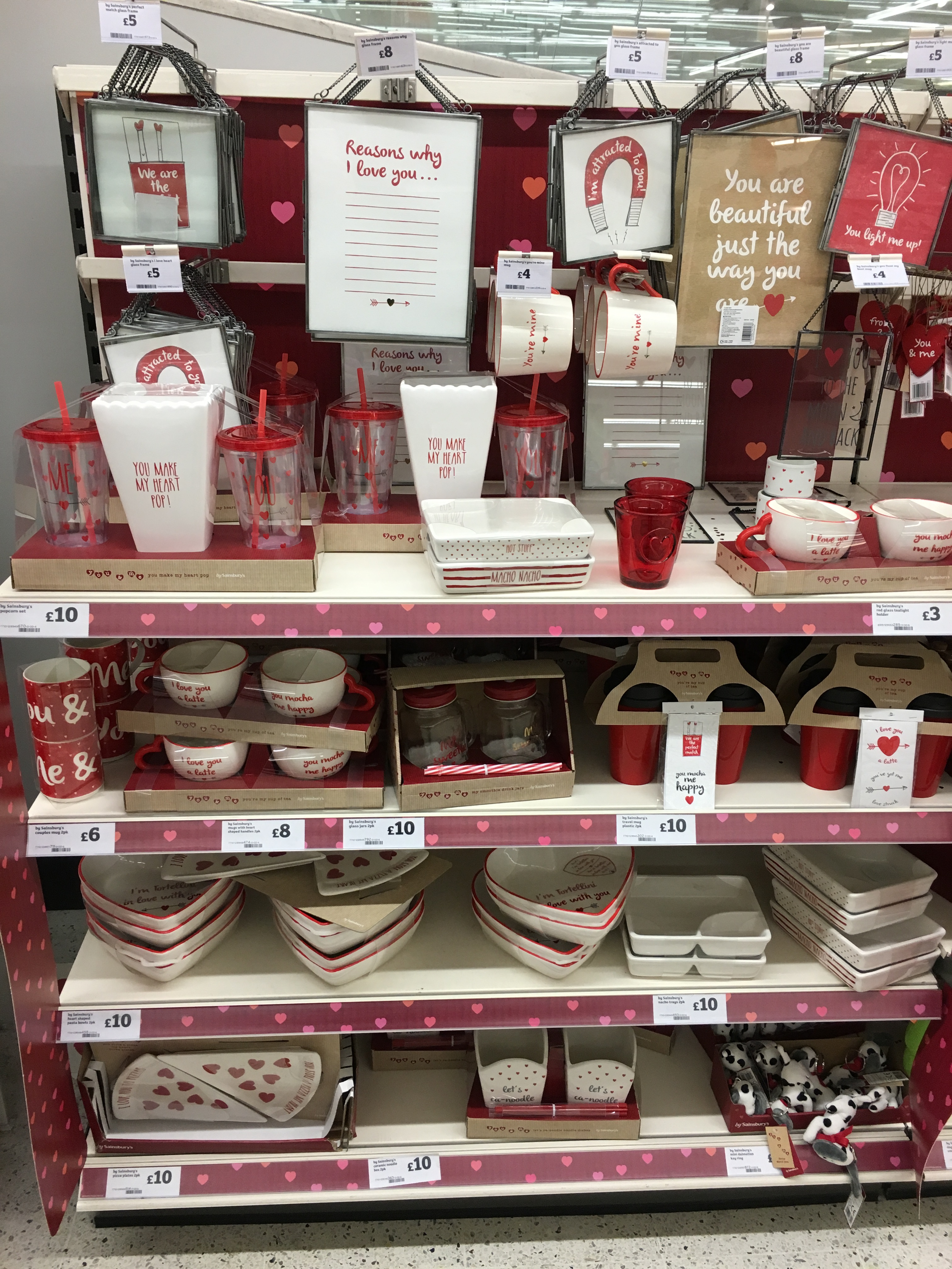 Sainsbury's Valentine's Day products, London (Feb. 2016)